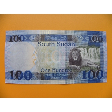 bankovka 100 liber Jižní Sudán - série AB