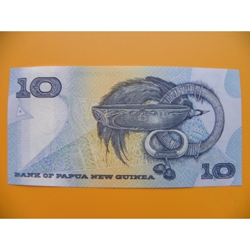 bankovka 10 kina Papua - Nová Guinea  
