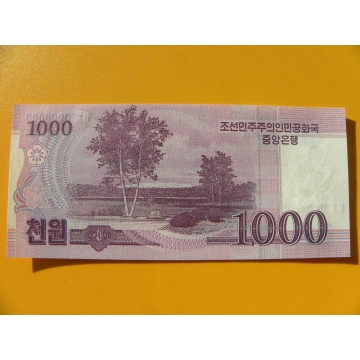 bankovka 1000 wonů Severní Korea 2008 - specimen