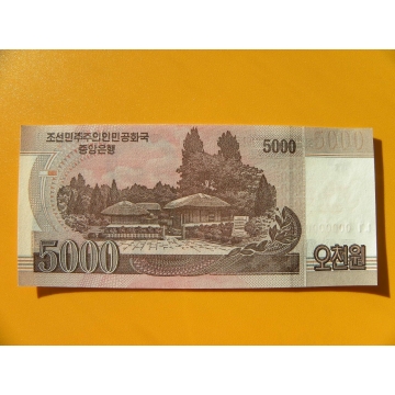 bankovka 5000 wonů Severní Korea 2008 - specimen