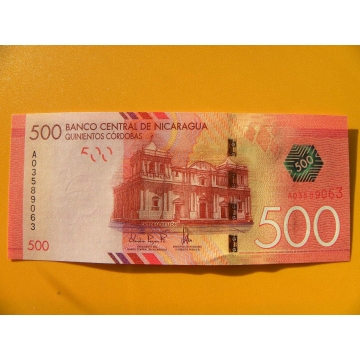 bankovka 500 cordobů - Nicaragua - série A