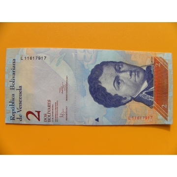 bankovka 2 bolívary Venezuela - série L