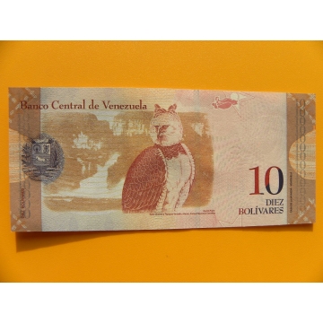 bankovka 10 bolívarů Venezuela - série X