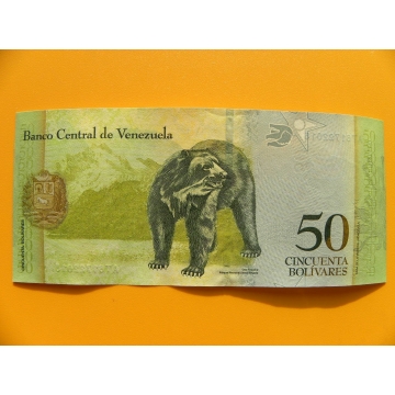bankovka 50 bolívarů Venezuela - série AT