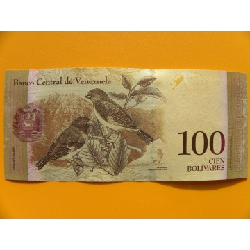 bankovka 100 bolívarů Venezuela - série CE