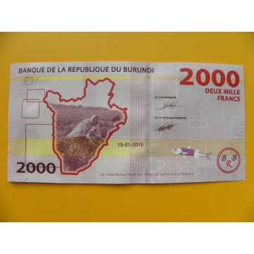bankovka 2000 franků Burundi  - série CA