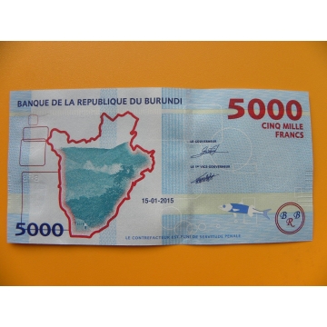 bankovka 5000 franků Burundi  - série DB