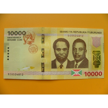 bankovka 10000 franků Burundi  - série EC