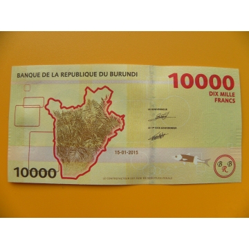 bankovka 10000 franků Burundi  - série EC