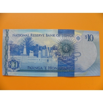bankovka 10 paʻanga - království Tonga  - série A