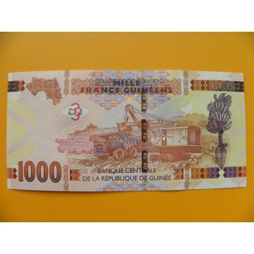 bankovka 1000 franků Guiena/2015 - série BM