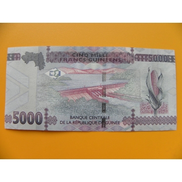 bankovka 5000 franků Guiena/2015  - série AA