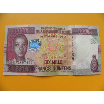 bankovka 10000 franků Guiena/2012  - série VQ