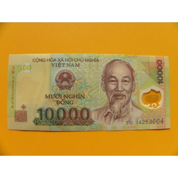 bankovka 10000 dongů Vietnam -polymar - série SM