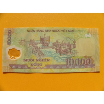 bankovka 10000 dongů Vietnam -polymar - série SM