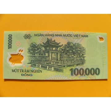 bankovka 100000 dongů Vietnam -polymar - série KG