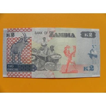 bankovka 2 kwachy Zambie/2015 - série AK
