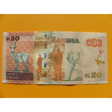 bankovka 20 kwachů Zambie/2015 - série DJ