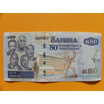 bankovka 50 kwachů Zambie/2014 - série EH