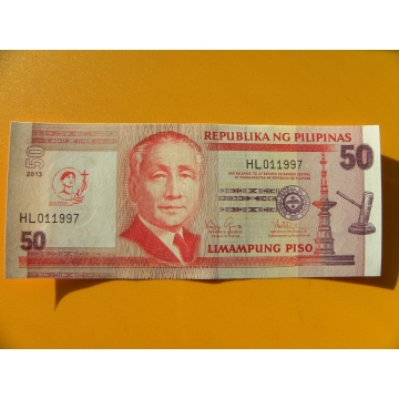 bankovka 50 peso Filipíny/2013 - série HL
