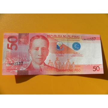 bankovka 50 peso Filipíny/2016 - série CN