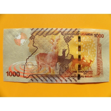 bankovka 1000 šilinků Uganda/2013 - série BQ