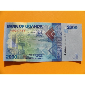 bankovka 2000 šilinků Uganda/2010 - série AA