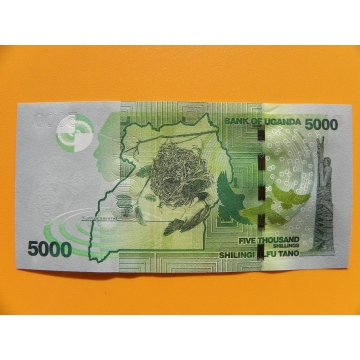 bankovka 5000 šilinků Uganda/2013 - série AU