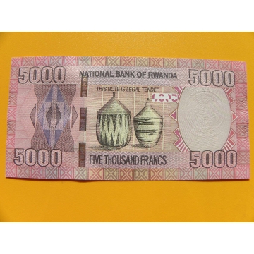 5000 Rwandských franků - série AP