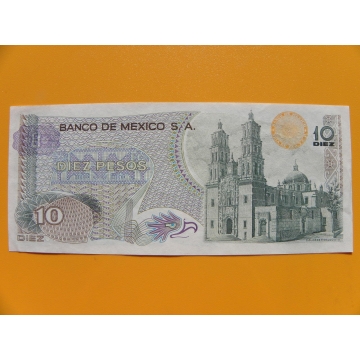 bankovka 10 peso Mexico 1975 série 1DY