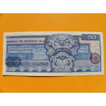 bankovka 50 pesos Mexiko 1973 série BY