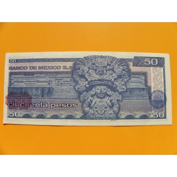 bankovka 50 pesos Mexiko 1981 série JK