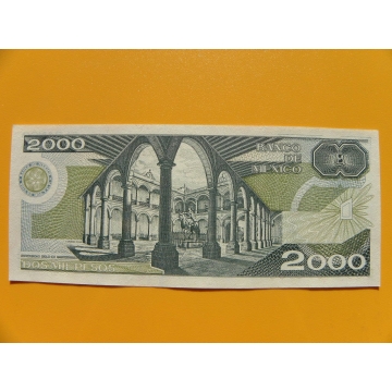 bankovka 2000 pesos Mexiko 1987 série BM