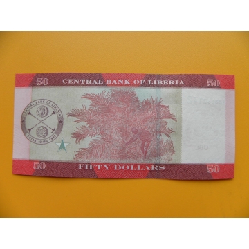 bankovka 50 dolarů  Libérie 2016 - série AB