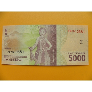 bankovka 5000 rupií Indonésie 2016 - série EAO