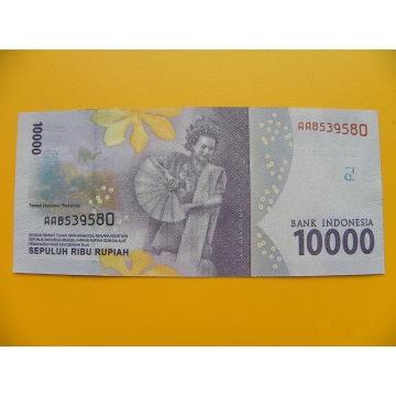 bankovka 10000 rupií Indonésie 2016 - série AAB
