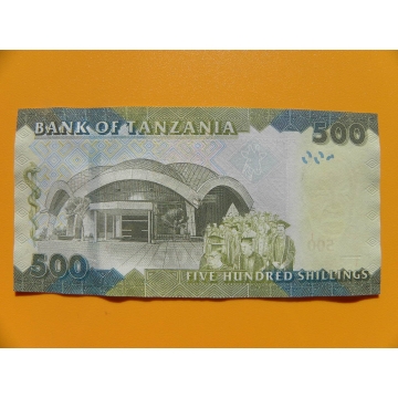 bankovka 500 šilingů Tanzánie 2010 -série AD