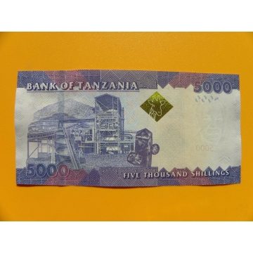 bankovka 5000 šilinků Tanzanie 2010 -série CJ