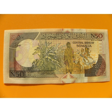 bankovka 50 somálských šilinků Somálsko 1991