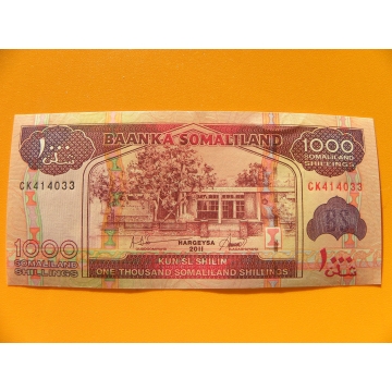 bankovka 1000 šilinků Somaliland 2011 - série CK