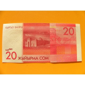 bankovka 20 somů Kyrgyzstán 2009 - série CL
