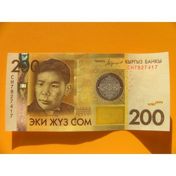 bankovka 200 somů Kyrgyzstán 2016 - série CH