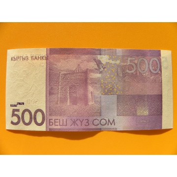 bankovka 500 somů Kyrgyzstán 2016 - série CF