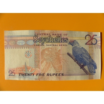bankovka 25 rupií Seychely  - série AE