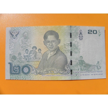 bankovka 20 bahtů Thajsko 2017 -série K
