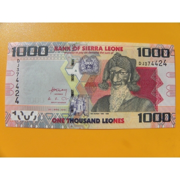 bankovka 1000 Leones Siera Leone 2010 -série DJ