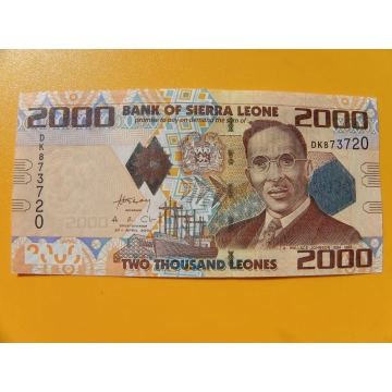 bankovka 2000 Leones Siera Leone 2010 -série DK