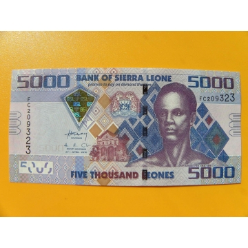 bankovka 5000 Leones Siera Leone 2010 -série FC