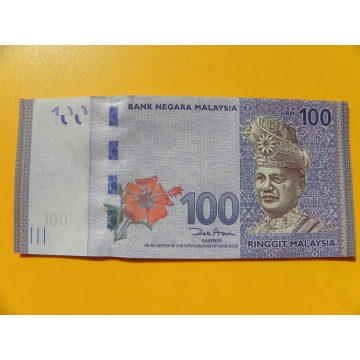 bankovka 100 ringgitů Malajsie 2011 -série AU
