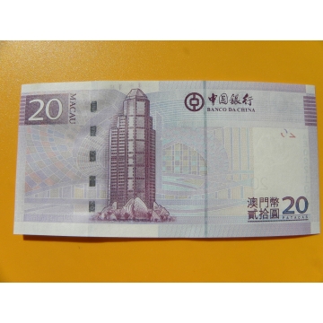 bankovka 20 patac  Macau 2013 -série AI